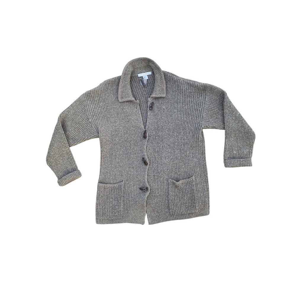 Vintage The Limited NWT Womens  Knit Button Front Cardigan Sweater tan Medium